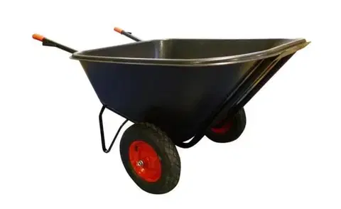 Záhradné lampy Kinekus Fúrik záhradný dvojkolesový 210L plastová korba