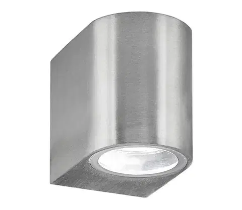 Svietidlá Searchlight - LED Vonkajšie nástenné svietidlo LEDO 1xGU10/3W/230V IP44 strieborná 8008-1SS-LED