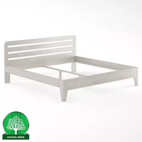Drevené postele Posteľ buková LK189–180x200 bielený