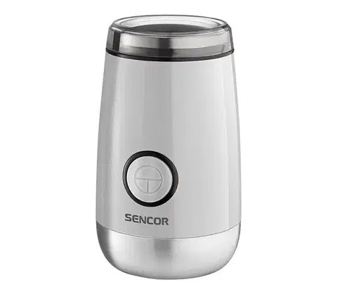 Predlžovacie káble Sencor - Elektrický mlynček na zrnkovú kávu 60 g 150W/230V biela/chróm 41006005