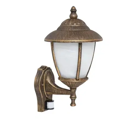 Záhradné lampy Rabalux 7836 - Vonkajšie nástenné svietidlo so senzorom MADRID 1xE27/60W/230V IP43 7836