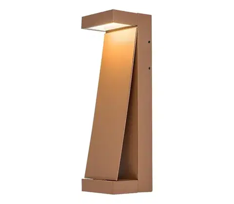 LED osvetlenie Rabalux 77068 - LED vonkajšie nástenné svietidlo BRADU LED/13W/230V IP65 hnedé 77068
