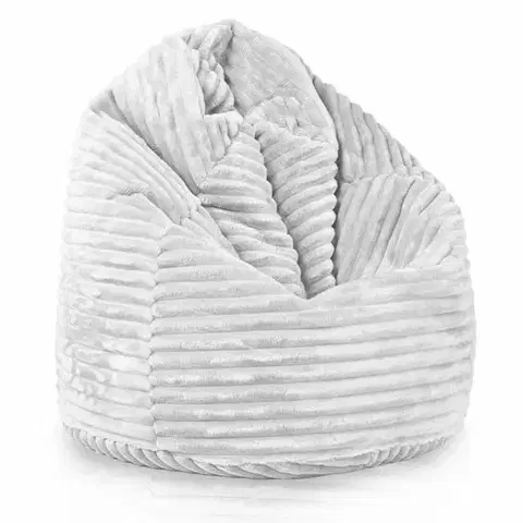 Sedacie vaky a kocky Sedací vak Bag Sako XL stripe TiaHome - biela