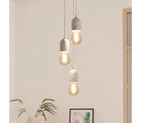 Svietidlá Eglo 95523 - Luster SILVARES 3xE27/60W/230V 95523