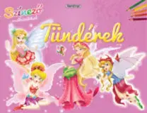 Nalepovačky, vystrihovačky, skladačky Színező matricákkal - Tündérek