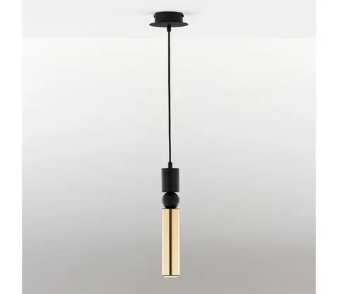 Svietidlá Jupiter 2006 - Luster na lanku ALAS 1xGU10/10W/230V zlatá/čierna 2006