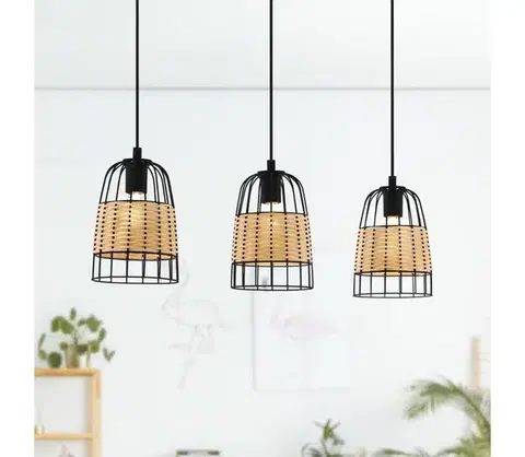 Svietidlá Eglo 43313 - Luster na lanku ANWICK 3xE27/40W/230V 43313