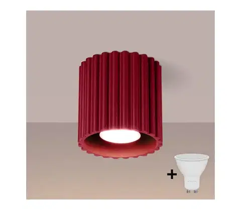 Svietidlá BRILAGI - LED bodové svietidlo SFERA 1xGU10/10W/230V pr. 10 cm bordová BR.1819