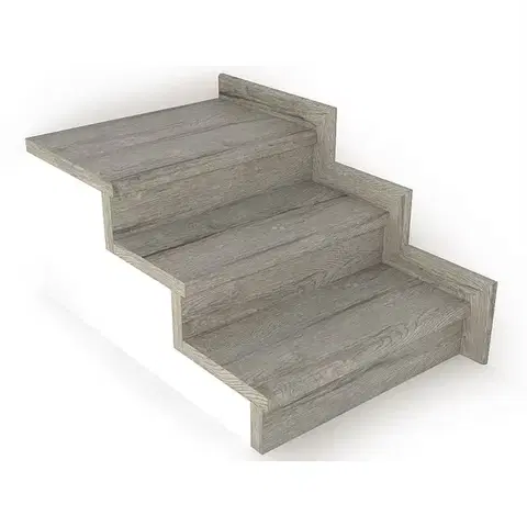 Schodové nášlapy Schodový nášľap / profil TOPSTEP Flex Dub sivý 1200 × 340 × 11 mm