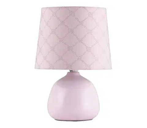 Lampy Rabalux 4384 - Stolná lampa ELLIE E14/40W ružová