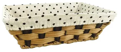 Košíky úložné MAKRO - Košík 27x19x8cm, umelá hmota / látka