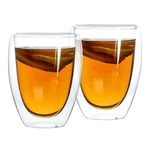 Poháre KONDELA Hotcold Typ 10 termo pohár na vodu (2 ks) 350 ml priehľadná