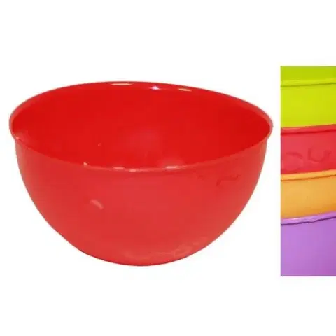 Misy a misky Kinekus Miska plastová, objem 1,5L, vzor bublinky, mix farieb