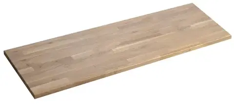 Umývadlové dosky SAPHO - WOODY doska 1206x28x463, masív prírodný dub WDS120-70