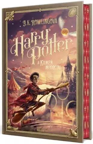 Fantasy, upíri Harry Potter 1 - A Kameň mudrcov, 6., revidované vydanie (farebná oriezka) - Joanne K. Rowling,Jozef Pavlovič,Jana Petrikovičová