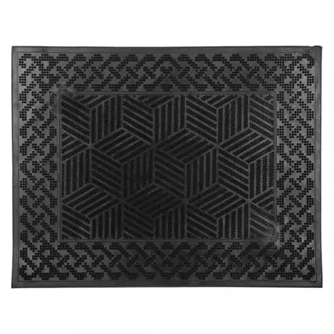 Koberce Gumená rohož exteriérová Emma K-303 55x41 cm geometric