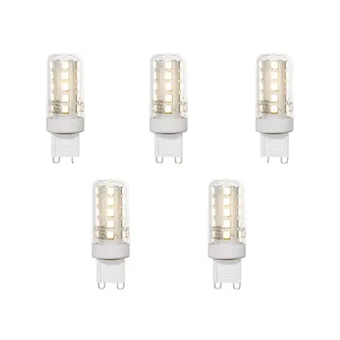 LED osvetlenie Sada 5 G9 LED žiaroviek číra 2W 370 lm 3000K