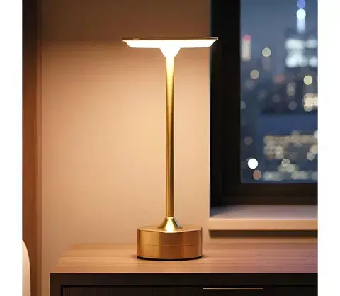 Lampy  LED Stmievateľná nabíjacia stolná lampa NEW YORK LED/1,8W/5V 1200 mAh zlatá 12502A