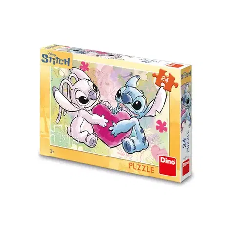 Do 49 dielikov Dino Toys STITCH: LOVE STORY 24 Puzzle