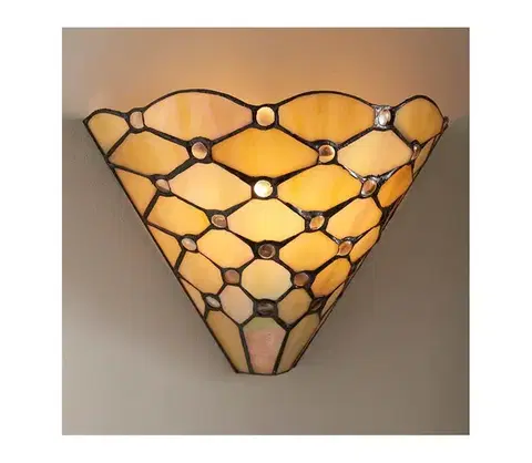 Svietidlá Endon 64302 - Nástenné svietidlo Tiffany PEARL 1xE14/40W/230V 64302
