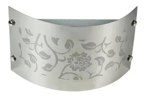 Nástenné svetlá Chrómová kovová nástenná lampa 40W E14 Aluno