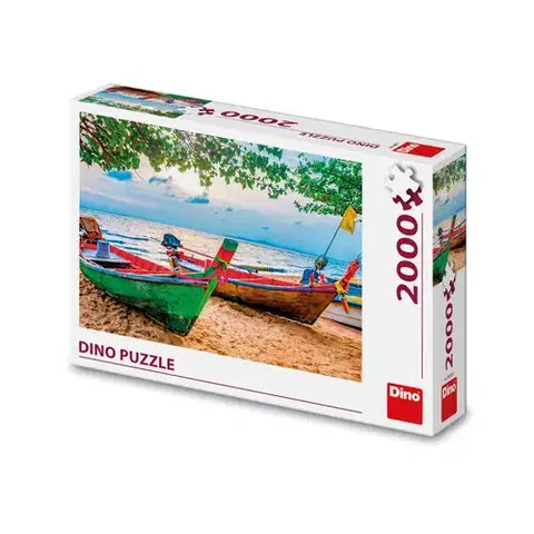 2000 dielikov Dino Toys Puzzle Rybárske loďky 2000 Dino