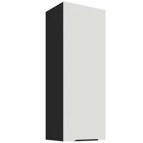 Kuchynské skrinky visiace Kuchynská skrinka Aria-Wh/Bl Anti Fingerprint 40g-108 1f
