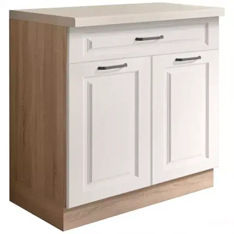 Kuchynské skrinky stojace Kuchynská skrinka Smart 6D Sonoma/biely Mat