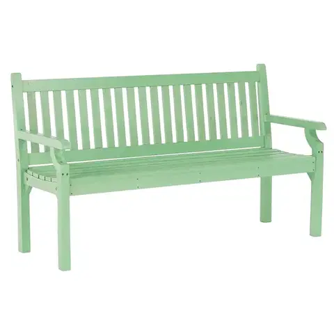 Záhradné lavice KONDELA Kolna drevená záhradná lavička 150 cm neo mint