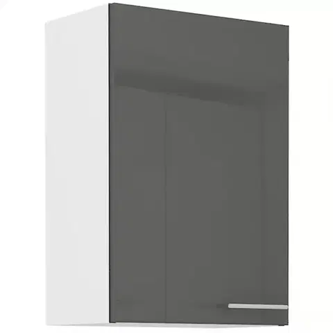 Kuchynské skrinky visiace Kuchynská skrinka Lara 50g-72 1f Mdf sedá lesk