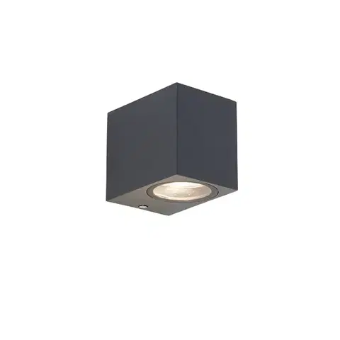 Vonkajšie nástenné svietidlá Moderná nástenná lampa tmavosivá IP44 - Baleno
