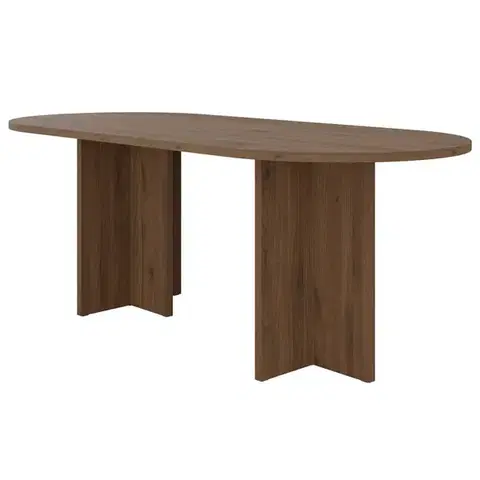 Jedálenské stoly Stôl Loen 204x90 Orech Okapi