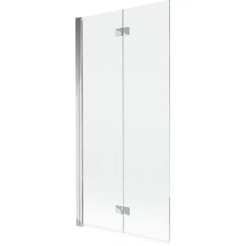 Sprchové dvere MEXEN - MIST vaňová zástena 90x150 cm 6mm 2-s, chróm, číra, ľavá 8A9-090-002-01-00-L
