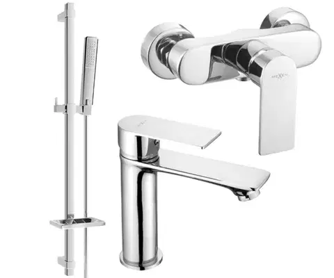 Sprchy a sprchové panely MEXEN/S - Royo DQ72 Set umývadlové a sprchové batérie s príslušenstvom, chróm 72204DQ72-00