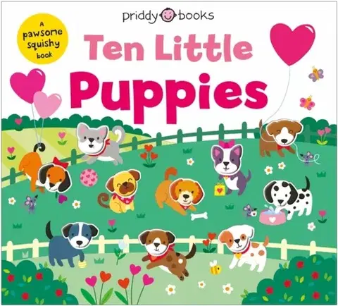 Leporelá, krabičky, puzzle knihy Ten Little Puppies - Priddy Books