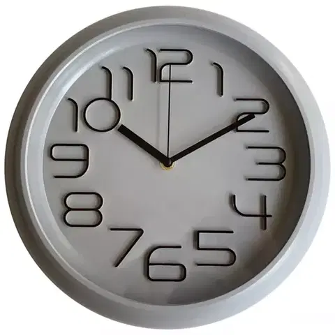 Nástenné hodiny Šedé hodiny 30cm