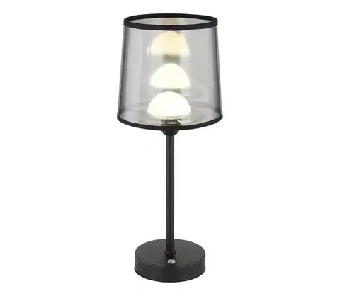 Lampy Globo 21008S - LED Stmiev. stolná lampa LUNKI LED/2,5W/3,7V 2700/4000/6500K čierna 21008S