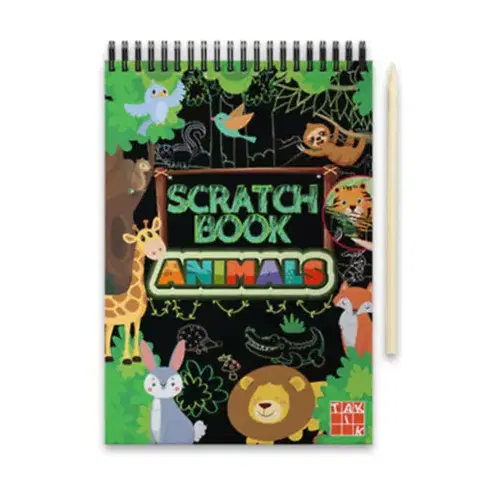 Pre deti a mládež - ostatné Scratch Book - Animals