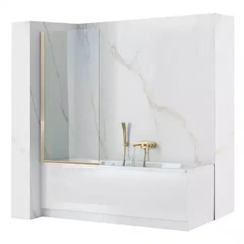 Vaňové zásteny Vaňová zástena Elegant Gold 70x140