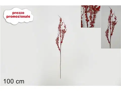 Vianočné dekorácie MAKRO - Vetvička vianočná 100cm