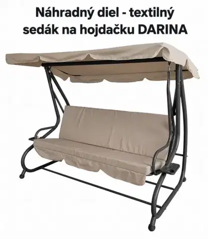 Záhradné hojdačky GARDENKUS ND Sedák textilný na hojdačku DARINA