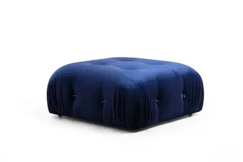 Taburety a podnožky Taburetka Bubble Pouffe - Velvet Blue