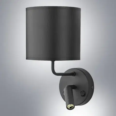 Lampy do obývačky Nástenná lampa Enzo 4234 čierna  K2