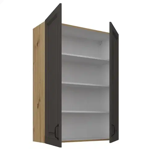 Kuchynské skrinky visiace Skrinka do kuchyne Stilo grafit matná/artisan 80G-108 2F