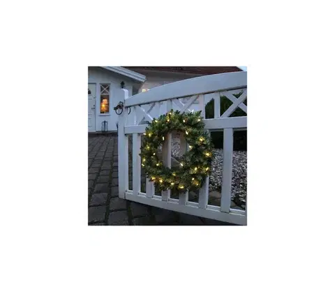 Vianočné dekorácie Eglo 410939 - LED Vonkajší vianočný veniec CALGARY 30xLED/0,064W/3,4/3V IP44 612-60