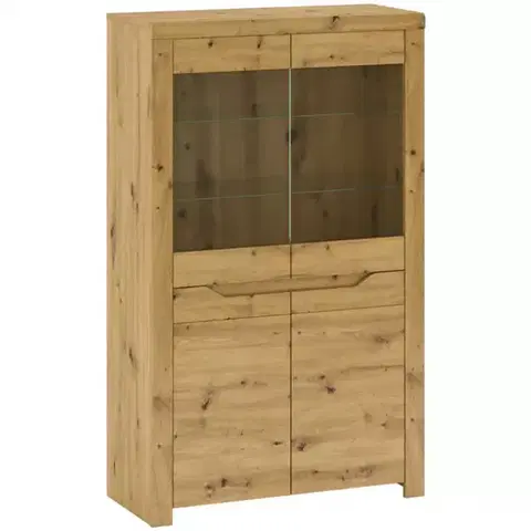 Vitríny a regály do obývačky Vitrína Luna C 4D