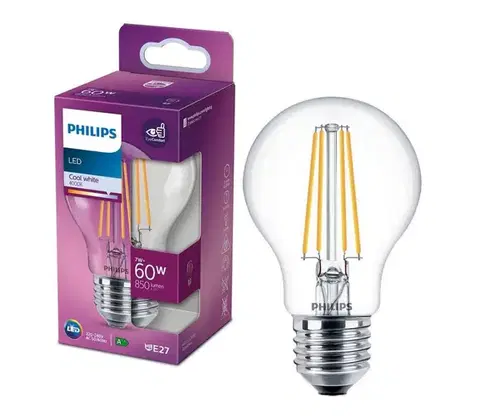 LED osvetlenie LED Žiarovka VINTAGE Philips A60 E27/7W/230V 4000K 8718699784003