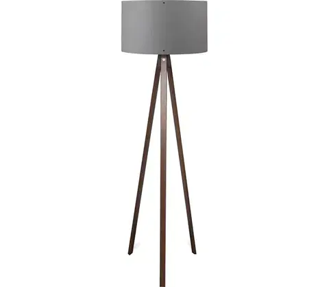 Lampy  Stojacia lampa AYD 1xE27/40W/230V hnedá/šedá 780SGN3475