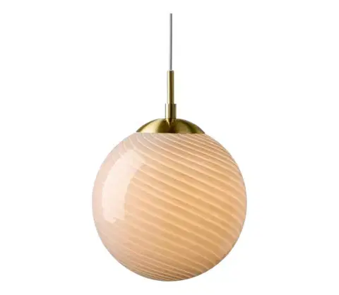 Svietidlá Halo Design 748570 - Luster na lanku CANDY 1xE27/25W/230V pr. 30 cm sivá/mosadz 748570
