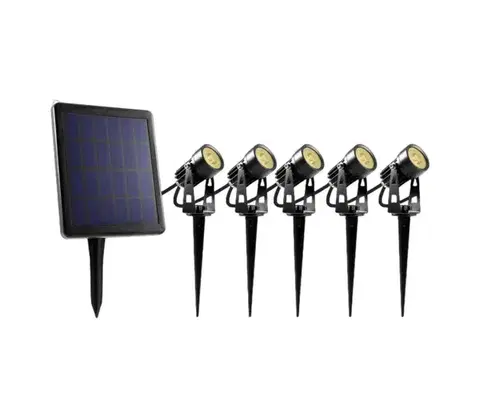 Lampy  - SADA 5x LED Vonkajšia lampa so solárnym panelom LED/4000 mAh IP44 52000243